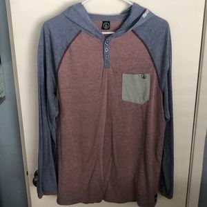 NWOT Volcom Men’s Hooded Pullover - Sz Large